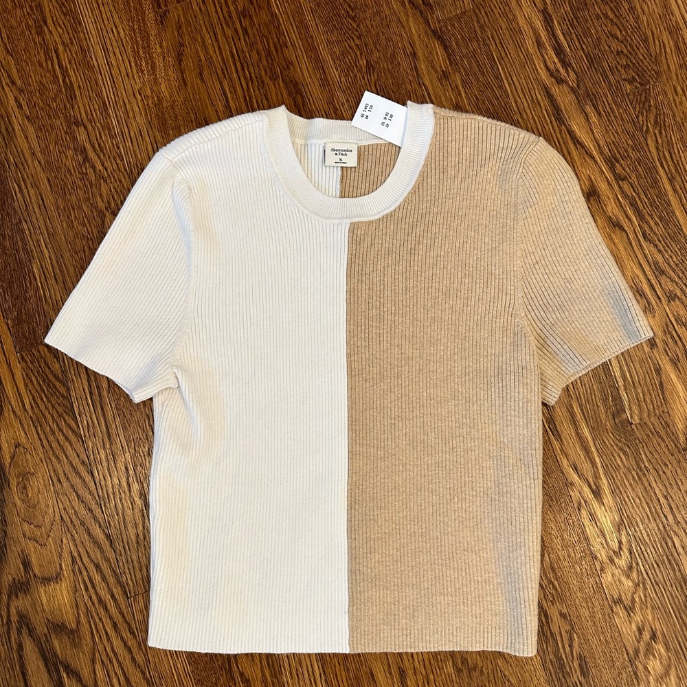 Abercrombie & Fitch Color-block Top XL NWT